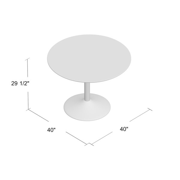 Wade Logan® Nashville 40'' Pedestal Dining Table & Reviews Wayfair